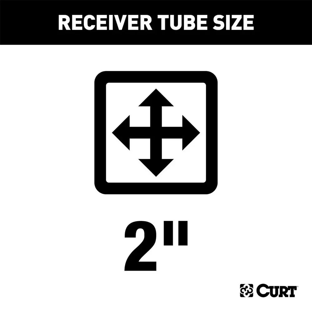 CURT 13607 Class 3 Trailer Hitch, 2