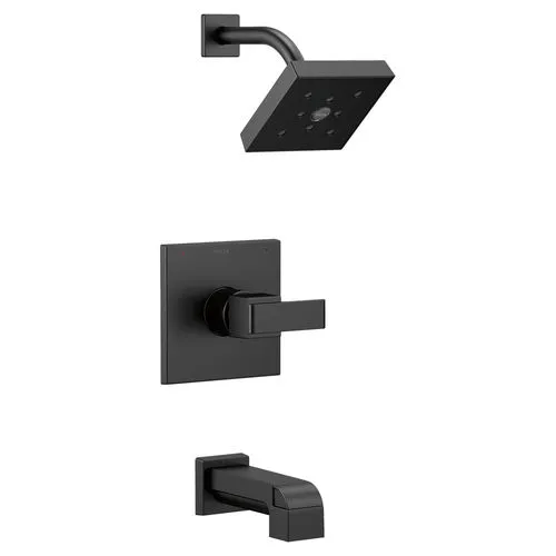 Delta Ara Monitor 14 Series H2Okinetic Tub/Shower Faucet with Single-Setting Showerhead, 1.75 GPM, Single-Handle, Lever Handle, 