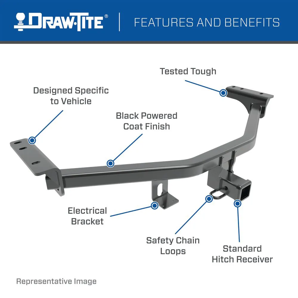 DRAW-TITE Class 3 Trailer Hitch, 2