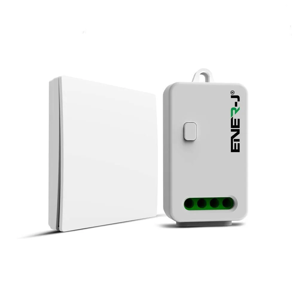 ENER-J 1 Gang Wireless Kinetic Switch +Non-Dimmable Receiver Bundle Kit - Code WS1060X