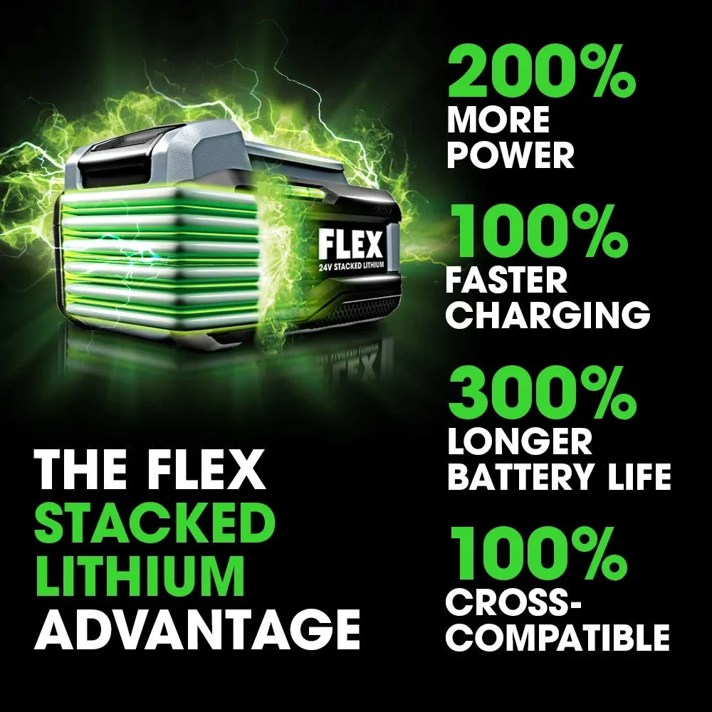 FLEX 24V Starter Kit - 6.0Ah Stacked Battery, 280W Rapid Charger FX0421-1H