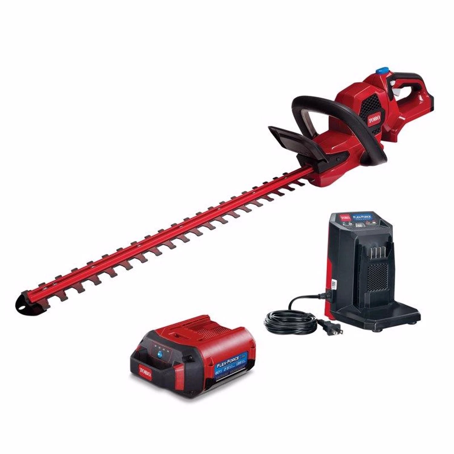 Flex Force 51841 24 In. 60 V Battery Hedge Trimmer Kit With Charger