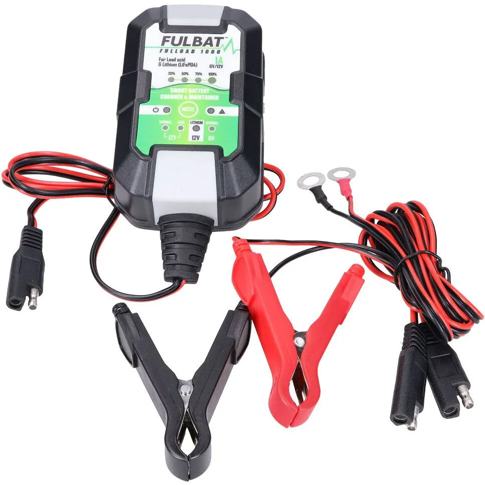 Fulbat Fulload FL1000 battery charger for 6V and 12V lead-based
