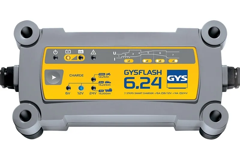 GYS BATTERY CHARGER GYSFLASH 6.24 – 6V/12V/24V
