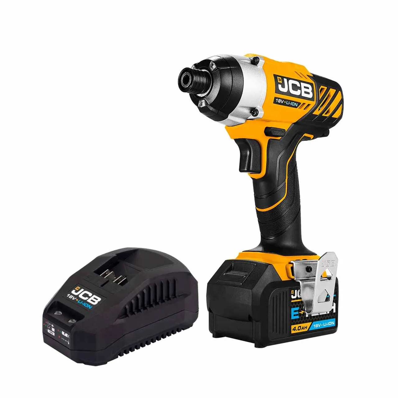 JCB 18ID-4XB 18V Impact Driver with 1x 4.0Ah Battery & Charger