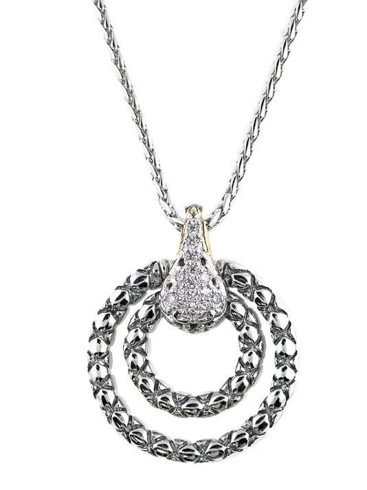 Lattice Collection, Palermo Edition, Pave Swinging Slider with Chain by John Medeiros