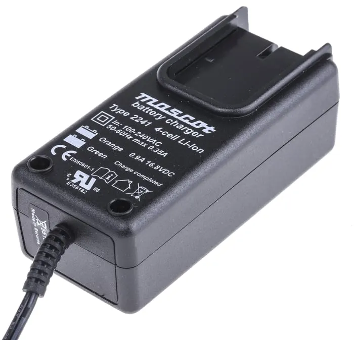 Mascot Battery Pack Charger For Lithium-Ion Battery Pack 4 Cell with AUS, EU, UK, USA plug