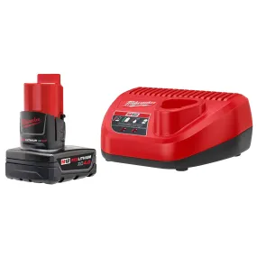 Milwaukee 48-59-2440 M12 XC 4.0Ah Battery and Charger Starter Kit