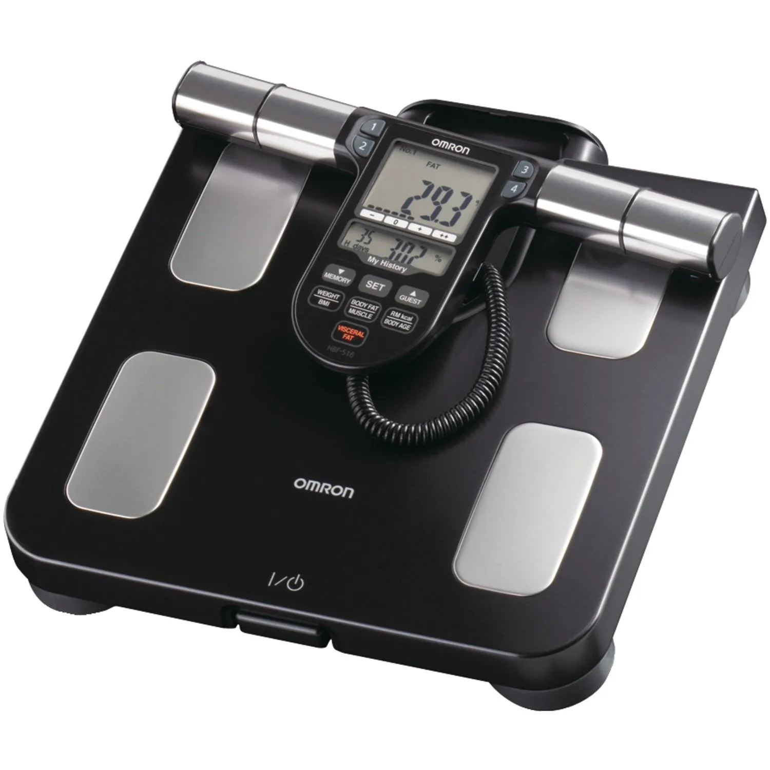 Omron Body Composition Monitor with Scale - 7 Fitness Indicators & 180-Day Memory