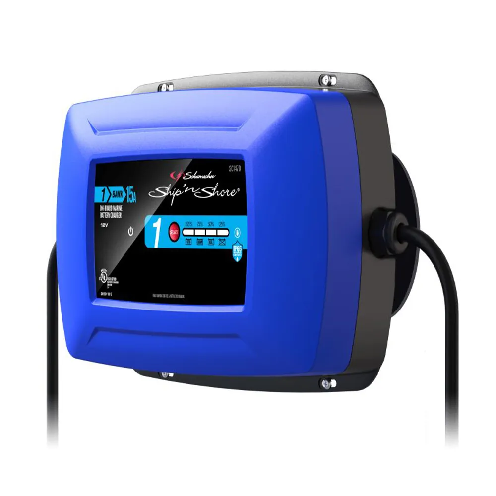 Schumacher SC1470 15A 12V 1-Bank Onboard Marine Battery Charger