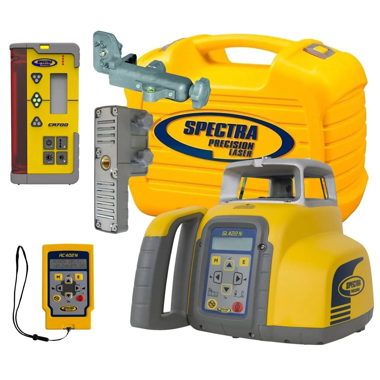 Spectra GL422N  -  LASER, HL760 RECEIVER, and UNIVERSAL CHARGER