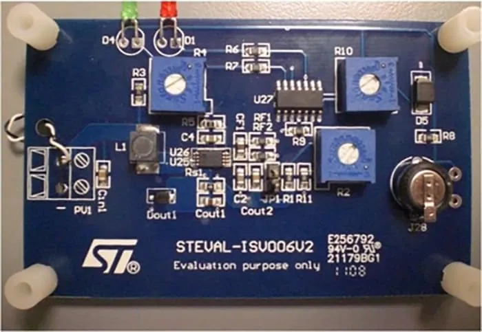 STMicroelectronics Up to 5 W Solar Battery Charger with Embedded MPPT Based on SPV1040