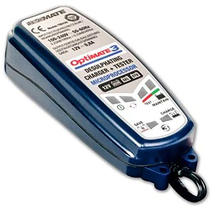 TecMate OptiMate 3 Battery Charger For Lead Acid 12 V 12V 800mA with UK plug
